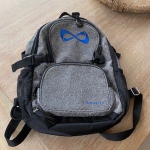 Nfinity Silver/Black Sparkle Petite Backpack
